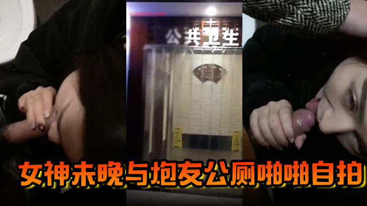 【网红泄密】霸道魔鬼身材的极品微博网红巨乳女神未晚与炮友公厕啪啪自拍