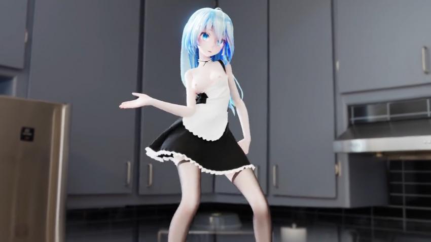 MMD黑丝女仆MikuBaam宅舞